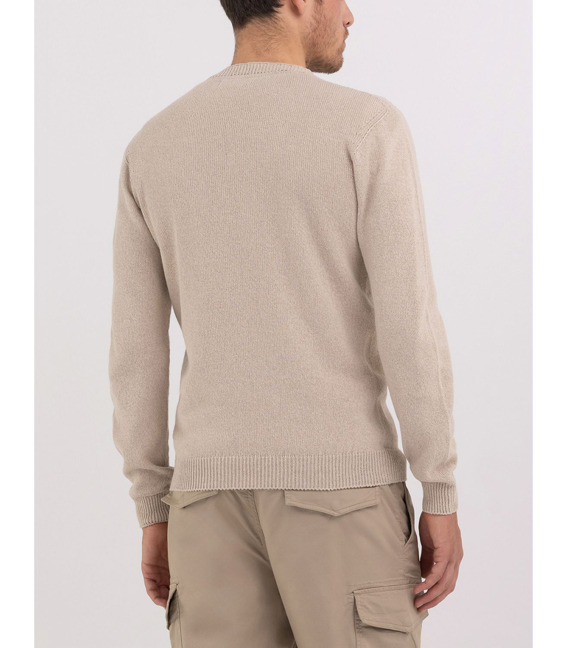 リサイクルコットンMIX クルーネックプルオーバー 詳細画像 ベージュ 2